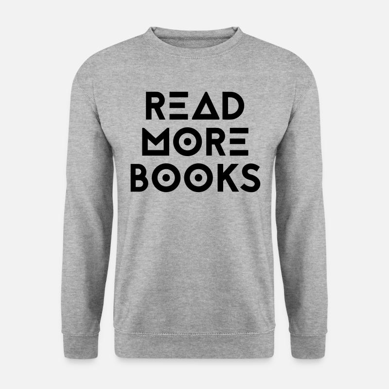 READ MORE BOOKS - Unisex Sweatshirt - salt & pepper