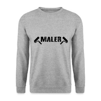 Painter - Unisex Sweatshirt - salt & pepper - Front - Alina (178cm) & Michal (187cm)