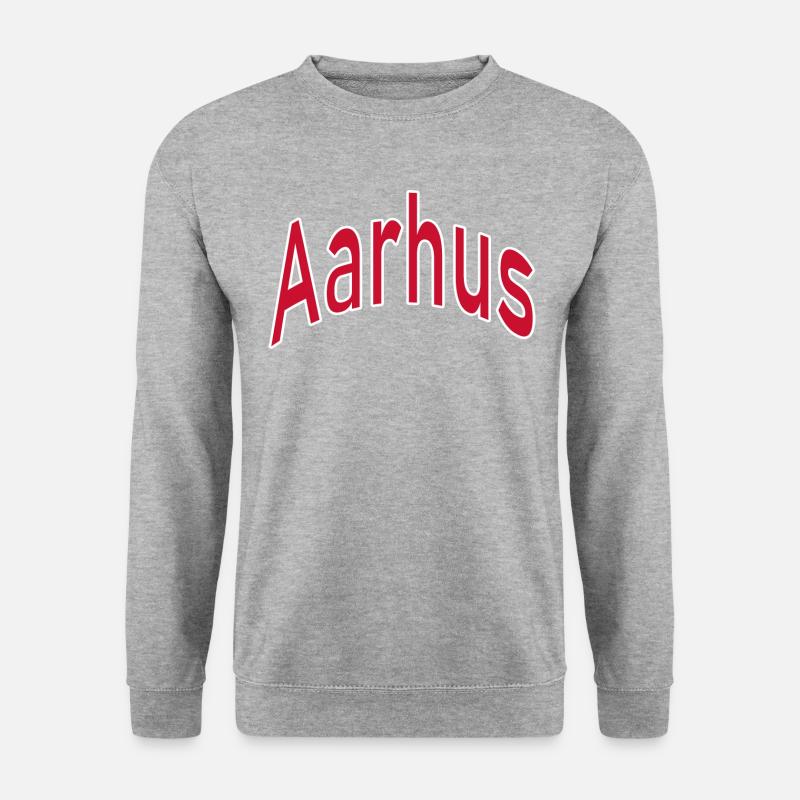 Aarhus - Unisex sweater - hvidgrå meleret
