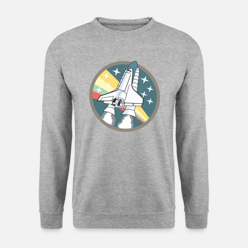 Spaceshuttle-Start - Space Shuttle Launch Shirt - Unisex Pullover - Weißgrau meliert
