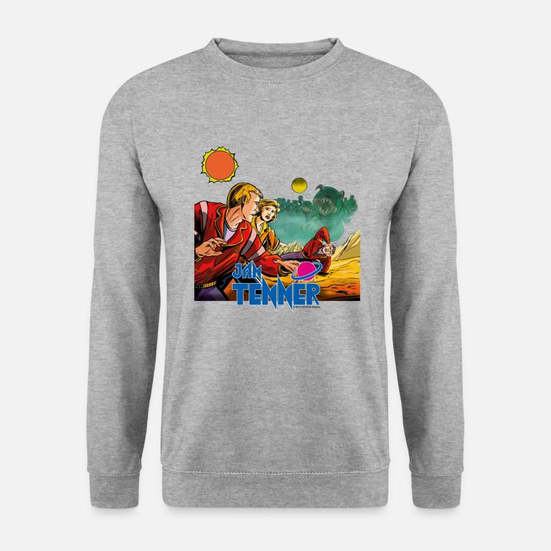 Jan Tenner Der lautlose Tod - Unisex Pullover - Weißgrau meliert