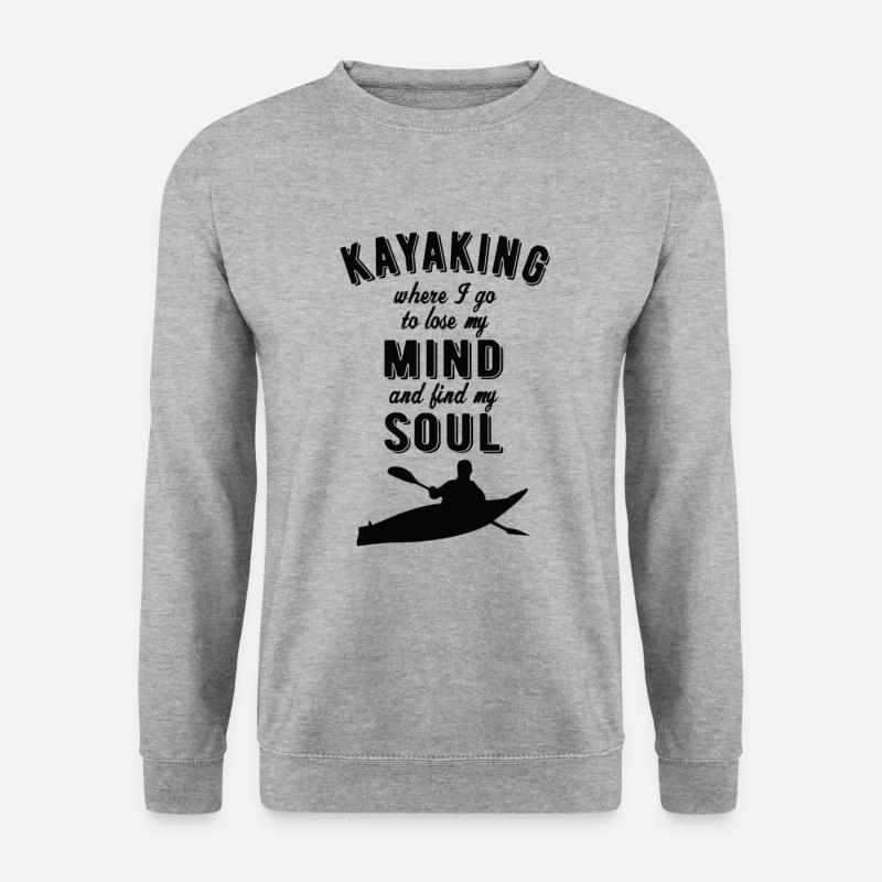 KAYAKING: Kayaking Soul - Unisex Pullover - Weißgrau meliert