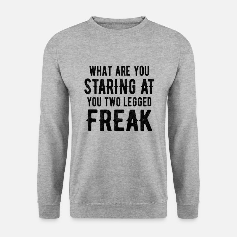 AMPUTEE: Two legged freak - Unisex Sweatshirt - salt & pepper