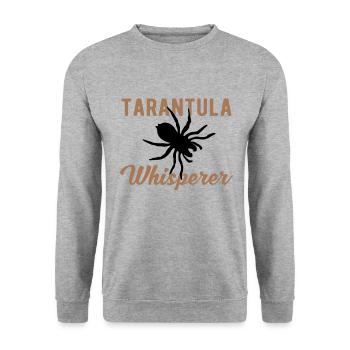 TARANTULA SPIDER : Tarantula Whisperer - Sweat-shirt Unisexe - gris chiné - Devant - Alina (178cm) & Michal (187cm)