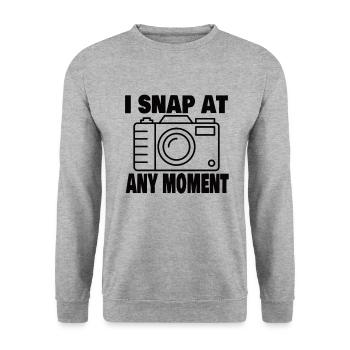 Photographie photo photo - Sweat-shirt Unisexe - gris chiné - Devant - Alina (178cm) & Michal (187cm)