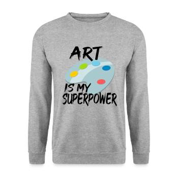 Artist Painting Painter Art Paint Art Teacher - Sweat-shirt Unisexe - gris chiné - Devant - Alina (178cm) & Michal (187cm)