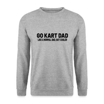 Go Kart Racing Go Kart Cars Go Karting Go-Karter - Unisex Pullover - Weißgrau meliert - Vorne - Alina (178cm) & Michal (187cm)