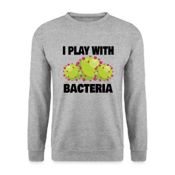 Microbiologiste Microbiologie Laboratoire Staphylocoque Idée Cadeau - Sweat-shirt Unisexe - gris chiné - Devant - Alina (178cm) & Michal (187cm)