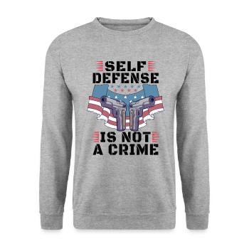 Gun Rights Gun Lover 2nd Change Gun Owners - Unisex Sweatshirt - salt & pepper - Front - Alina (178cm) & Michal (187cm)