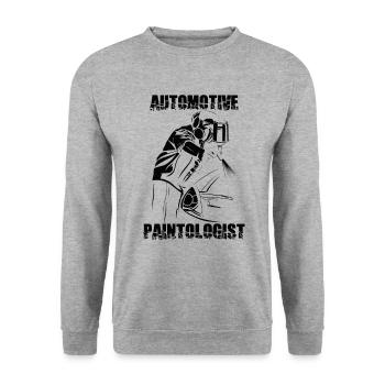 Auto painter Auto Body Painter Car mechanic - Unisex Sweatshirt - salt & pepper - Front - Alina (178cm) & Michal (187cm)