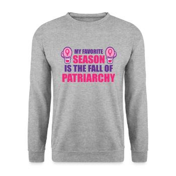 Féminisme Empowerment Pro-choix Pro Avortement - Sweat-shirt Unisexe - gris chiné - Devant - Alina (178cm) & Michal (187cm)