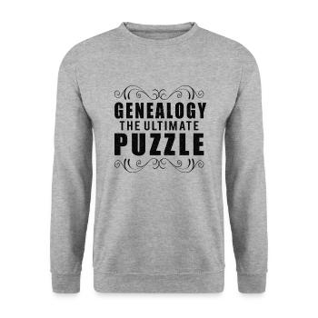 Family Tree Family Historian Genealogy Genealogy - Unisex Sweatshirt - salt & pepper - Front - Alina (178cm) & Michal (187cm)