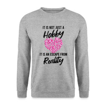 Diamond Panting Gift Idea for Women Woman - Unisex Pullover - Weißgrau meliert - Vorne - Alina (178cm) & Michal (187cm)