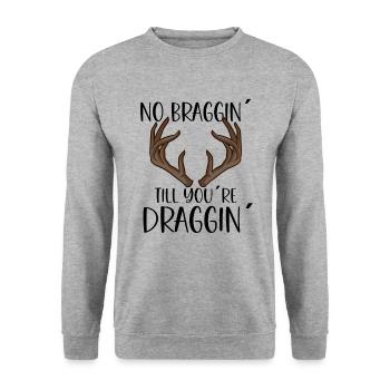 Deer Hunting Hunting Season Buck Hunting - Unisex Sweatshirt - salt & pepper - Front - Alina (178cm) & Michal (187cm)