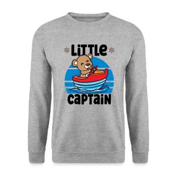 Voilier Voilier Bateau Kid Enfant Yacht Bateau - Sweat-shirt Unisexe - gris chiné - Devant - Alina (178cm) & Michal (187cm)