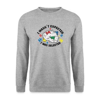 Sensibilisation à l’autisme Maladie autistique Poison autistique - Sweat-shirt Unisexe - gris chiné - Devant - Alina (178cm) & Michal (187cm)