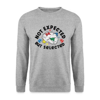 Autism Awareness Autism Disease Autistic Gift - Unisex Pullover - Weißgrau meliert - Vorne - Alina (178cm) & Michal (187cm)