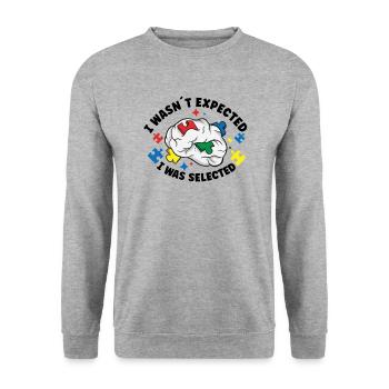Sensibilisation à l’autisme Maladie autistique Poison autistique - Sweat-shirt Unisexe - gris chiné - Devant - Alina (178cm) & Michal (187cm)