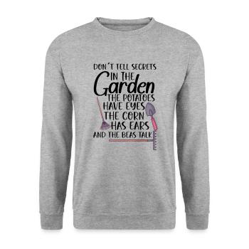 Gardening Plants Gardener Plantation Nature Gift - Unisex Sweatshirt - salt & pepper - Front - Alina (178cm) & Michal (187cm)