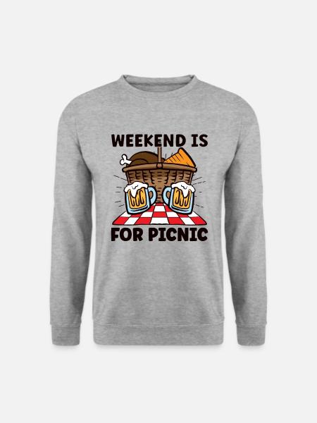 Picnic Lover Picnic Food Basket Picnic Date - Unisex Sweatshirt - salt & pepper