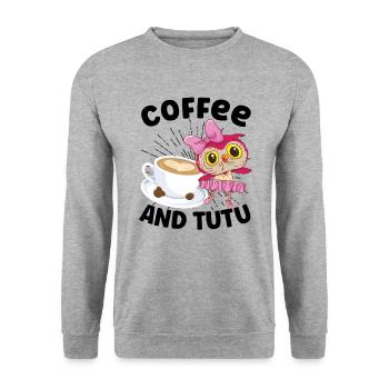 Ballet Ballerina Dance Dancer Dancing Ballet Gift - Unisex Pullover - Weißgrau meliert - Vorne - Alina (178cm) & Michal (187cm)