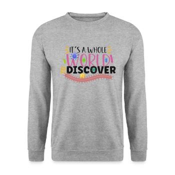 Microbiologiste Laboratoire de microbiologie Staphylocoque Biologie - Sweat-shirt Unisexe - gris chiné - Devant - Alina (178cm) & Michal (187cm)