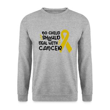 Childhood Cancer Awareness Month Mom Mother Gift - Unisex Sweatshirt - salt & pepper - Front - Alina (178cm) & Michal (187cm)