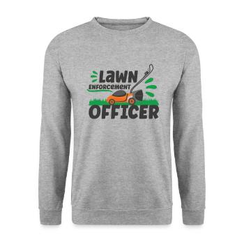 Garden Plants Gardener Lawn Mowing Leaf Blowers - Unisex Sweatshirt - salt & pepper - Front - Alina (178cm) & Michal (187cm)