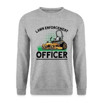 Garden Plants Gardener Lawn Mowing Leaf Blowers - Unisex Sweatshirt - salt & pepper - Front - Alina (178cm) & Michal (187cm)
