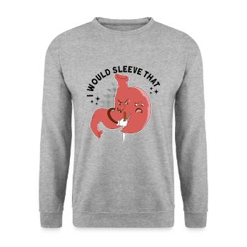 Sleeve gastrectomy Sleeve gastrectomy - Unisex Sweatshirt - salt & pepper - Front - Alina (178cm) & Michal (187cm)