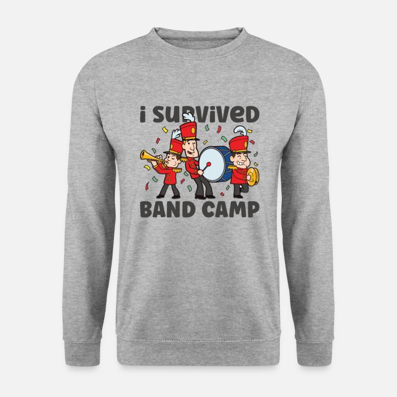 Marching Band Clarinetist School Probenmusik - Unisex Pullover - Weißgrau meliert