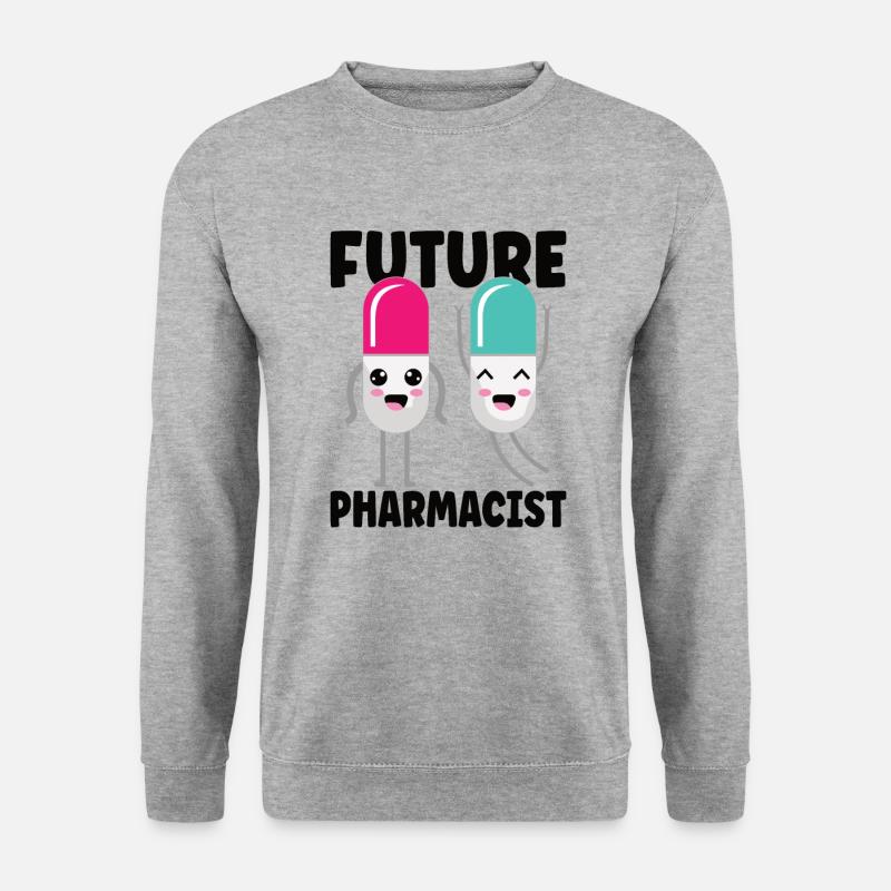 Lustige Apotheker-apotheken-techniker-apotheke - Unisex Pullover - Weißgrau meliert