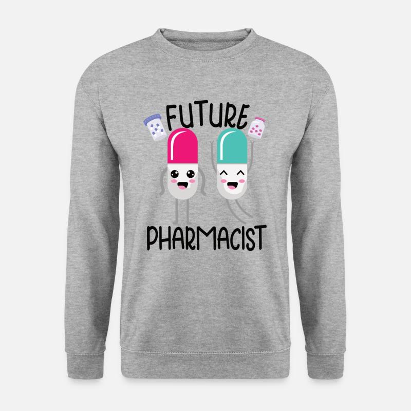 Lustige Apotheker-apotheken-techniker-apotheke - Unisex Pullover - Weißgrau meliert