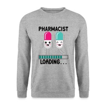 Funny pharmacist-pharmacy-technician-pharmacy - Unisex Sweatshirt - salt & pepper - Front - Alina (178cm) & Michal (187cm)