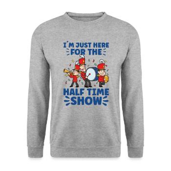 Marching Band Clarinetist School Probenmusik - Unisex Pullover - Weißgrau meliert - Vorne - Alina (178cm) & Michal (187cm)