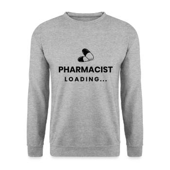 Funny pharmacist-pharmacy-technician-pharmacy - Unisex Sweatshirt - salt & pepper - Front - Alina (178cm) & Michal (187cm)