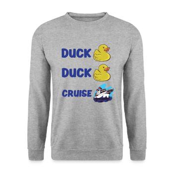 Boating Boat Captain Cruise Ship - Unisex Sweatshirt - salt & pepper - Front - Alina (178cm) & Michal (187cm)