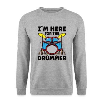 Batteur Batterie Musique Batterie Batterie - Sweat-shirt Unisexe - gris chiné - Devant - Alina (178cm) & Michal (187cm)