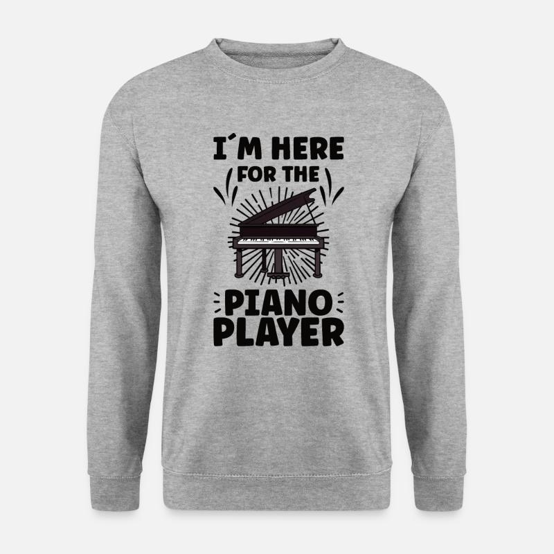 Piano Player Funny Piano Keyboard - Unisex Sweatshirt - salt & pepper