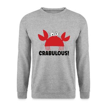 Crab Crab Shrimp Whisperer Crab Hunting Fisherman - Unisex Sweatshirt - salt & pepper - Front - Alina (178cm) & Michal (187cm)