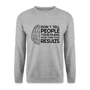 Stroke Survivor Stroke Awareness - Unisex Sweatshirt - salt & pepper - Front - Alina (178cm) & Michal (187cm)