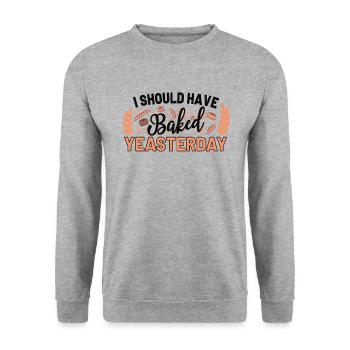 Boulangerie boulangerie pain boulanger machine à pain - Sweat-shirt Unisexe - gris chiné - Devant - Alina (178cm) & Michal (187cm)