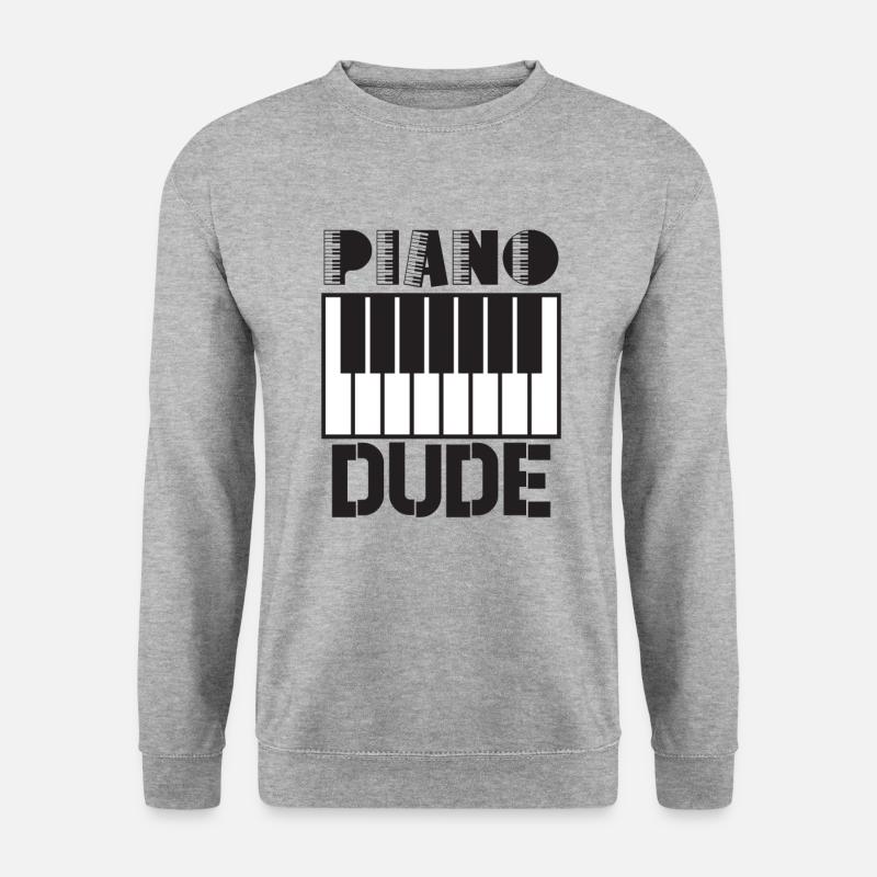 Piano Player Funny Piano Keyboard - Unisex Sweatshirt - salt & pepper