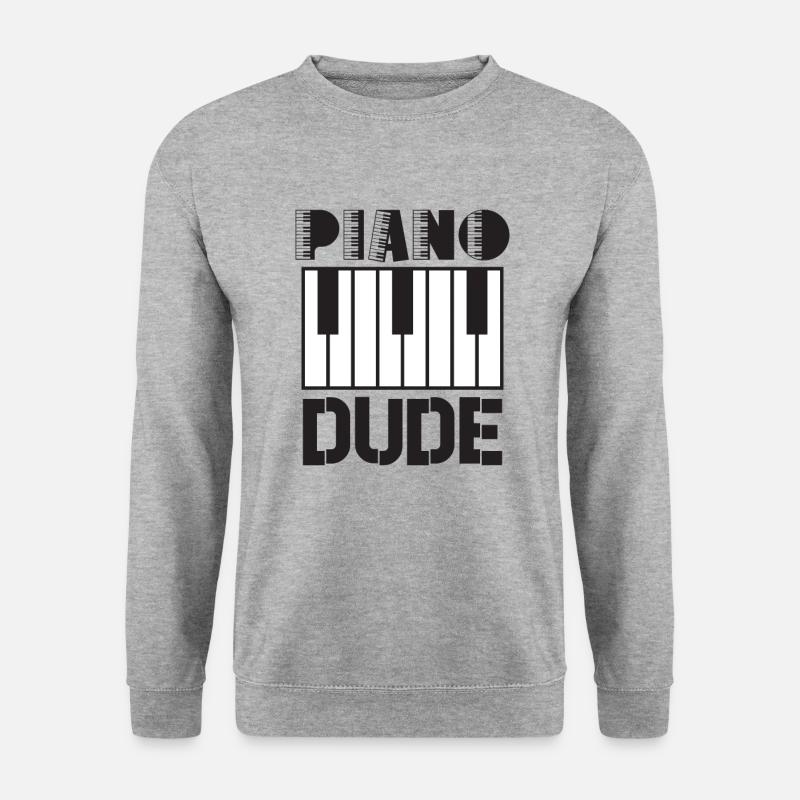 Piano Player Funny Piano Keyboard - Unisex Sweatshirt - salt & pepper