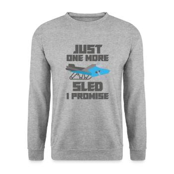 Snowmobile Snowmobile Winter Sports Gift Idea - Unisex Sweatshirt - salt & pepper - Front - Alina (178cm) & Michal (187cm)