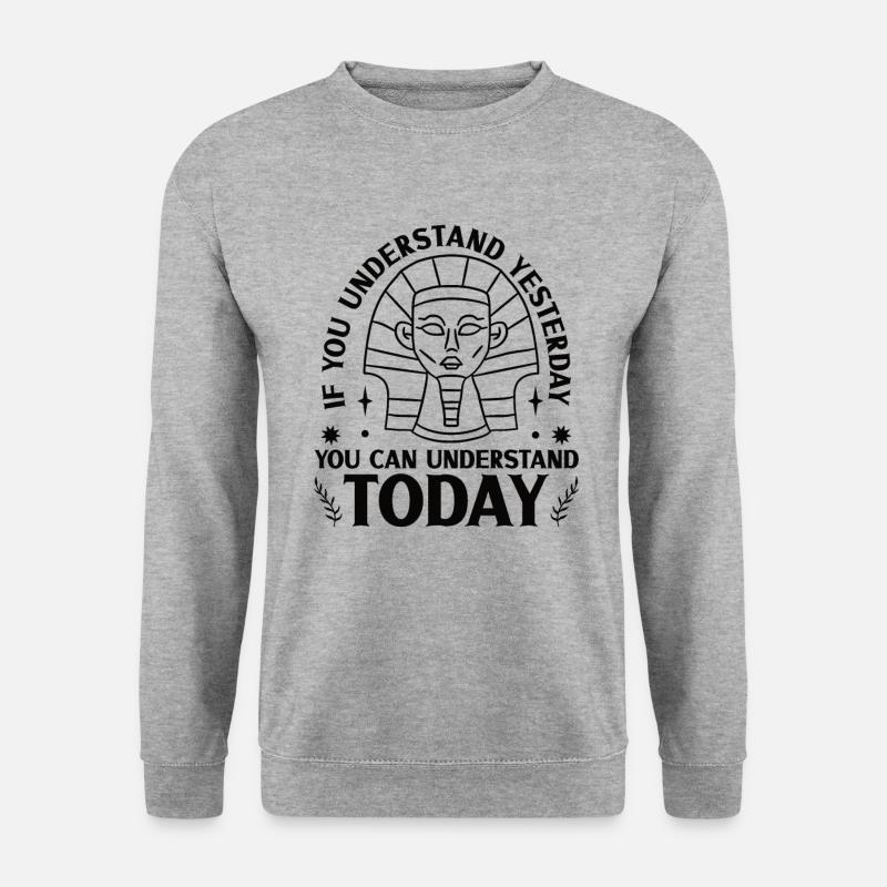 Geschichtshistoriker Geschichtsinteressierter - Unisex Pullover - Weißgrau meliert