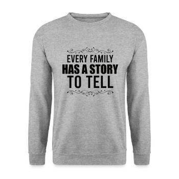 Arbre généalogique Historien de la famille Généalogie Généalogiste - Sweat-shirt Unisexe - gris chiné - Devant - Alina (178cm) & Michal (187cm)