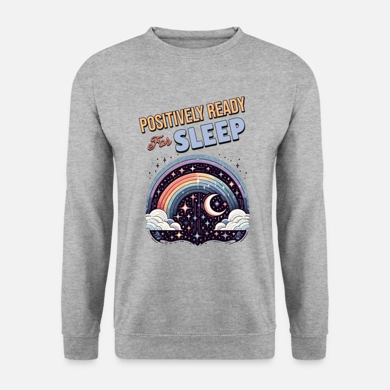 Positivity Rainbows Mindfulness Self-improvement - Unisex Sweatshirt - salt & pepper