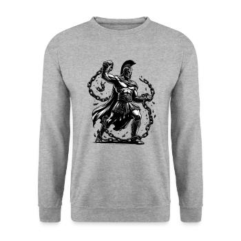 Jules César Histoire romaine Empire romain - Sweat-shirt Unisexe - gris chiné - Devant - Alina (178cm) & Michal (187cm)