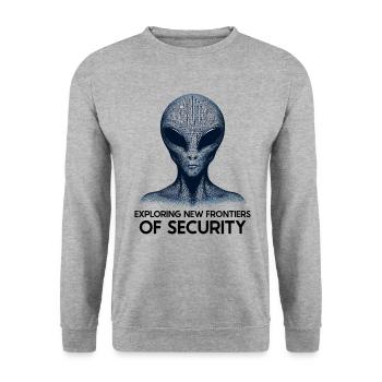 Analyste en piratage éthique Cybersécurité éthique - Sweat-shirt Unisexe - gris chiné - Devant - Alina (178cm) & Michal (187cm)